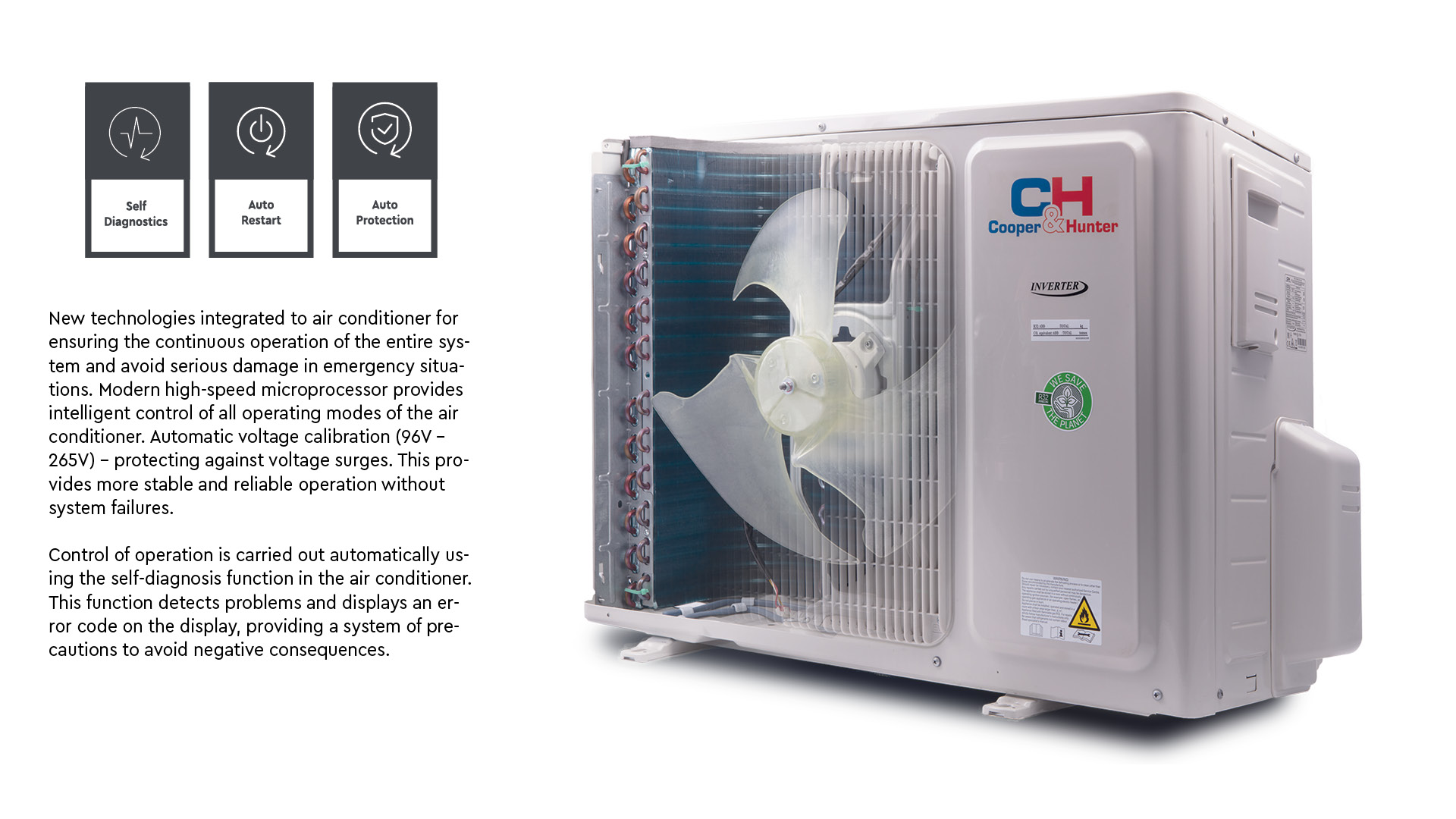 Ar condicionado Cooper & Hunter CH Vital 9000 BTU Inverter Ar condicionado Cooper & Hunter CH Vital 9000 BTU Inverter