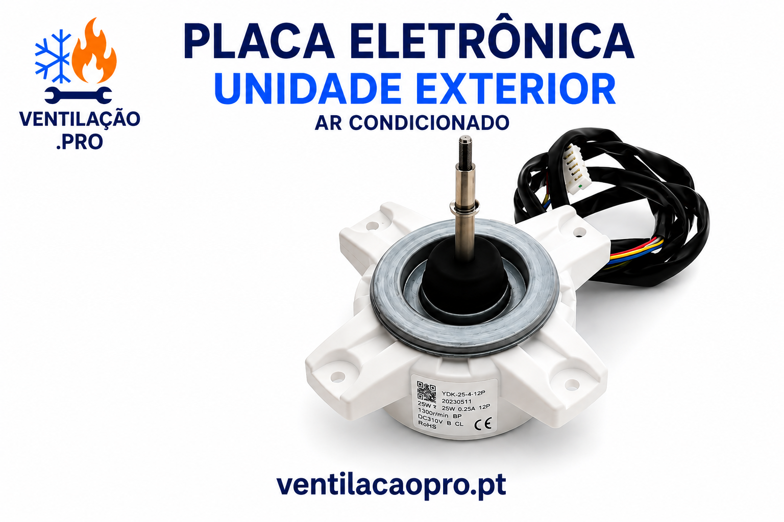 Motor de ventilador Whirlpool SPIW312 482000021192 Motor de ventilador Whirlpool SPIW312 482000021192