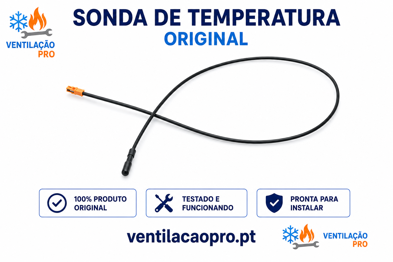 Kit de sondas exteriores Daitsu Cool Pro DS12KKD — EU1822634 / EU1831029 / EU1822633 Kit de sondas exteriores Daitsu Cool Pro DS12KKD — EU1822634 / EU1831029 / EU1822633