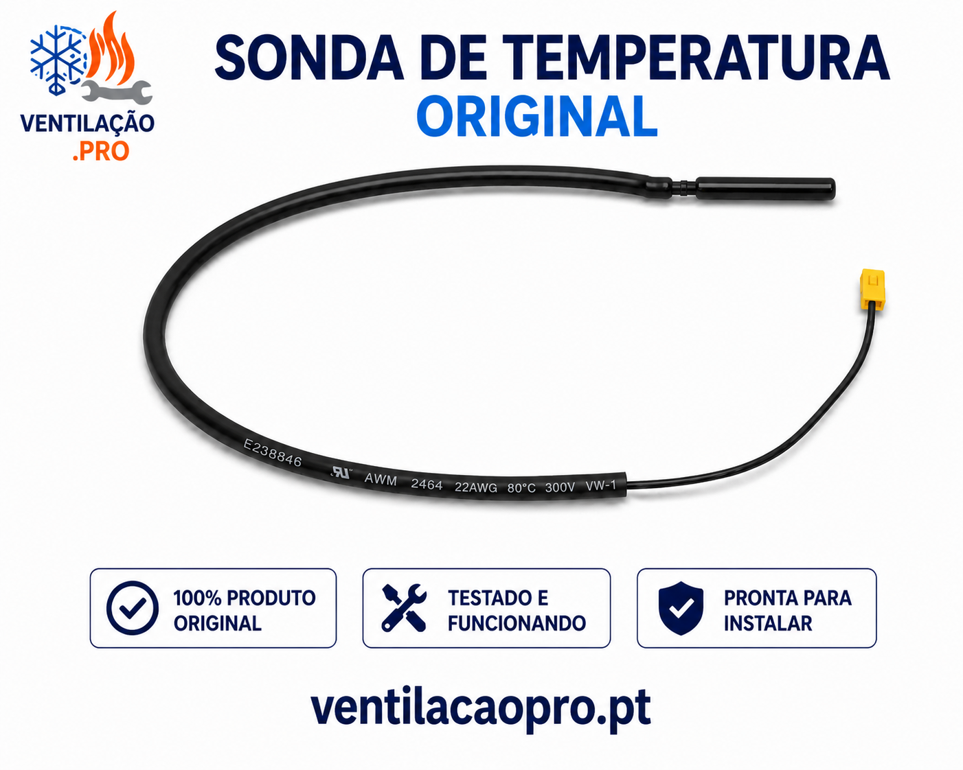 Kit de sondas exteriores Daitsu Cool Pro DS12KKD — EU1822634 / EU1831029 / EU1822633 Kit de sondas exteriores Daitsu Cool Pro DS12KKD — EU1822634 / EU1831029 / EU1822633