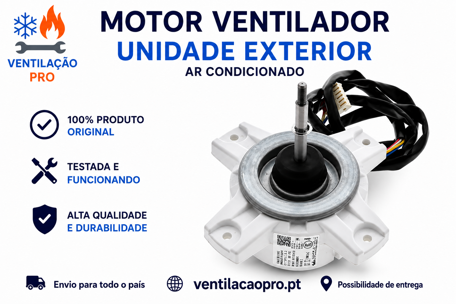 Motor de ventilador Hisense K1821585/K1457759 Motor de ventilador Hisense K1821585/K1457759