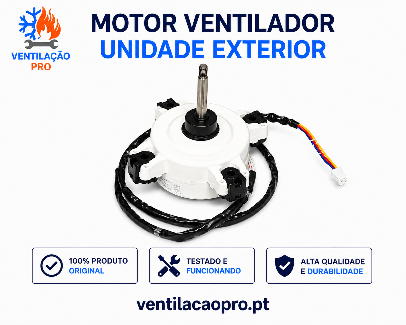 Motor de ventilador exterior Becken BAC9409 — WR105363 Motor de ventilador exterior Becken BAC9409 — WR105363