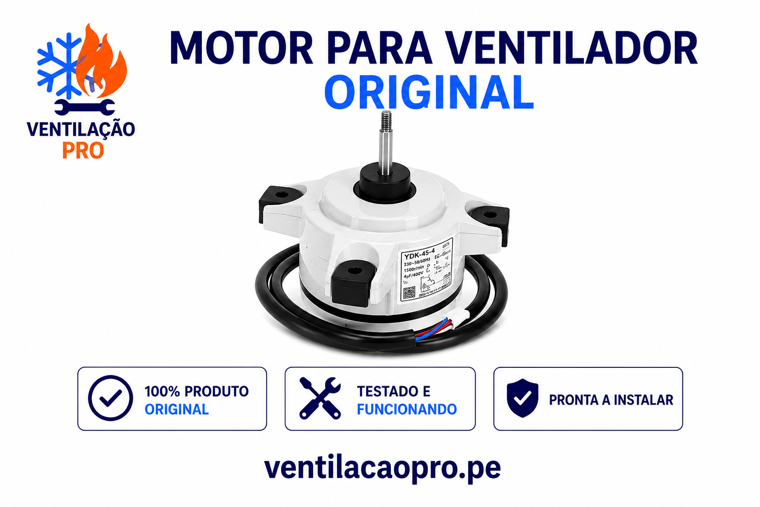 Ventilador exterior Whirlpool SPICR309/SPICR312 C00855884 Ventilador exterior Whirlpool SPICR309/SPICR312 C00855884