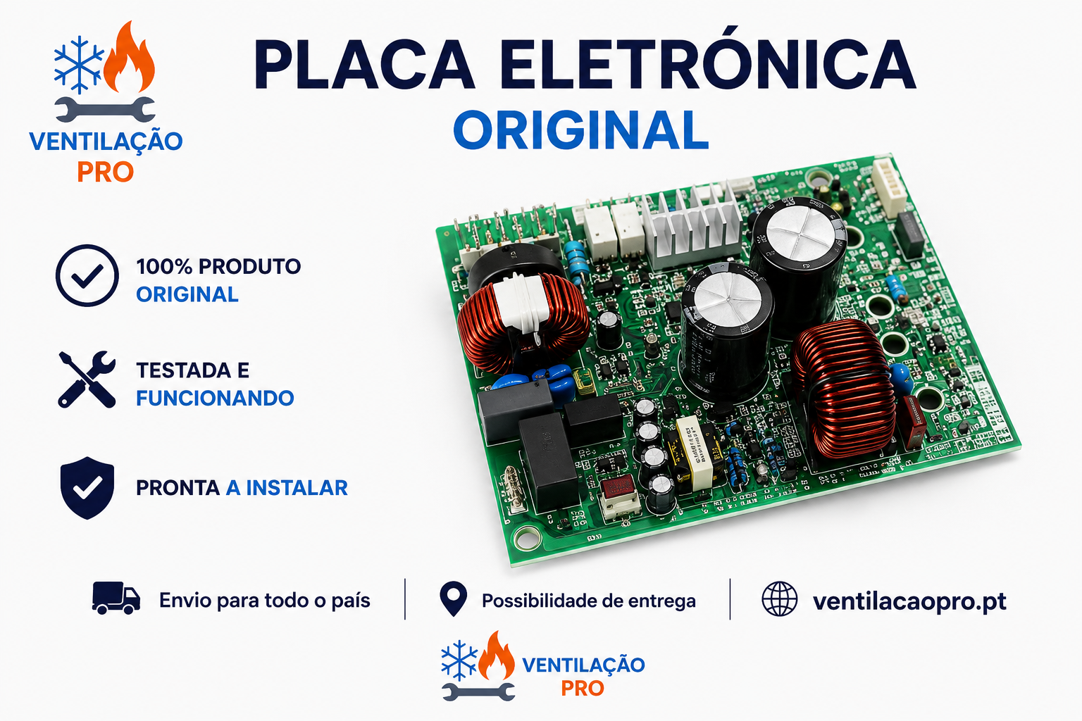 Placa eletrónica exterior Gree Consola GEH09AA Placa eletrónica exterior Gree Consola GEH09AA