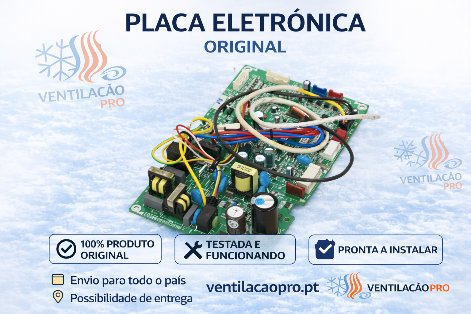 Placa eletrónica interior Gree Consola GEH18AAXF Placa eletrónica interior Gree Consola GEH18AAXF