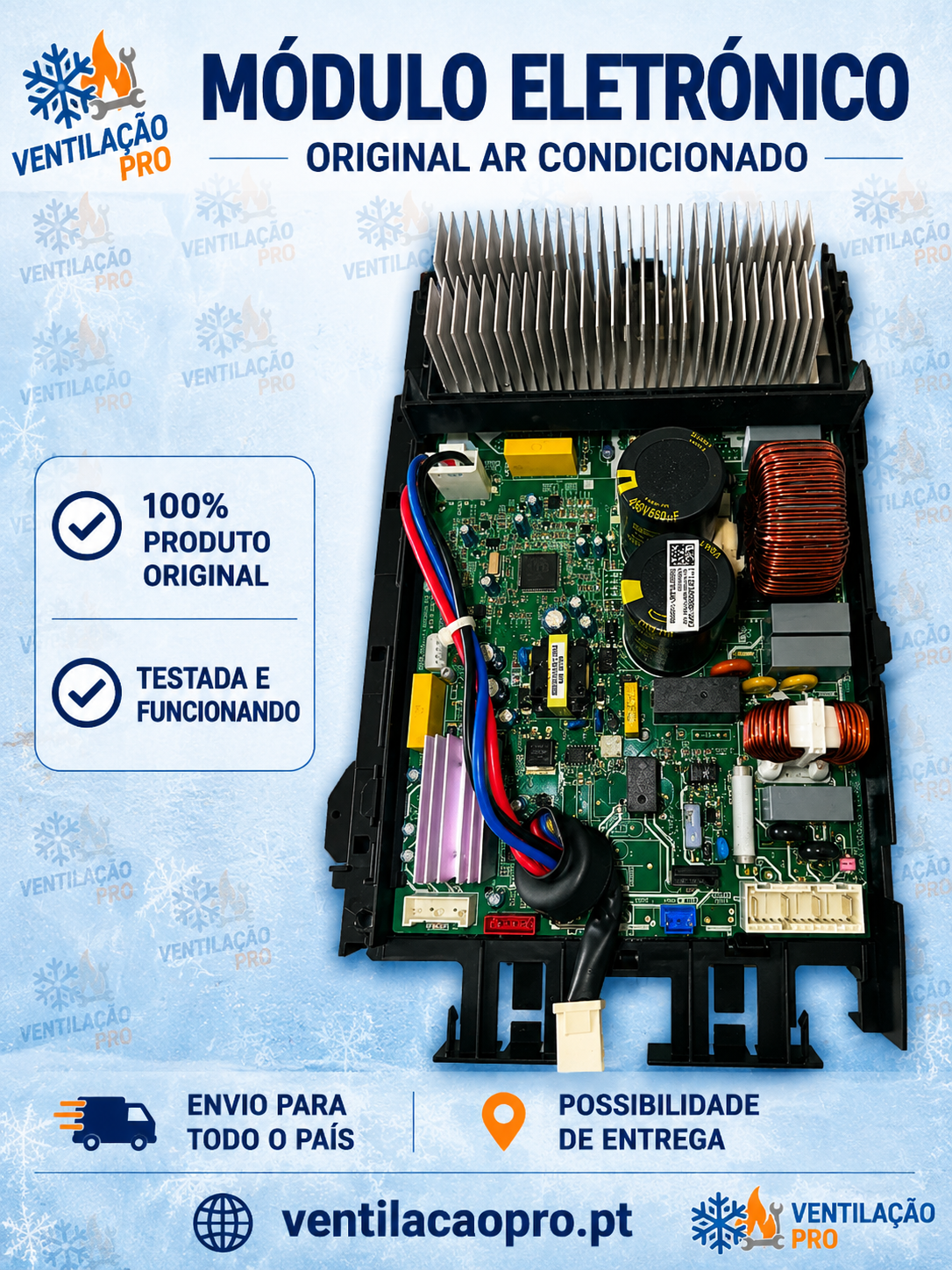 Placa eletrónica exterior Midea Multi 2×1 — 17122300001592 Placa eletrónica exterior Midea Multi 2×1 — 17122300001592